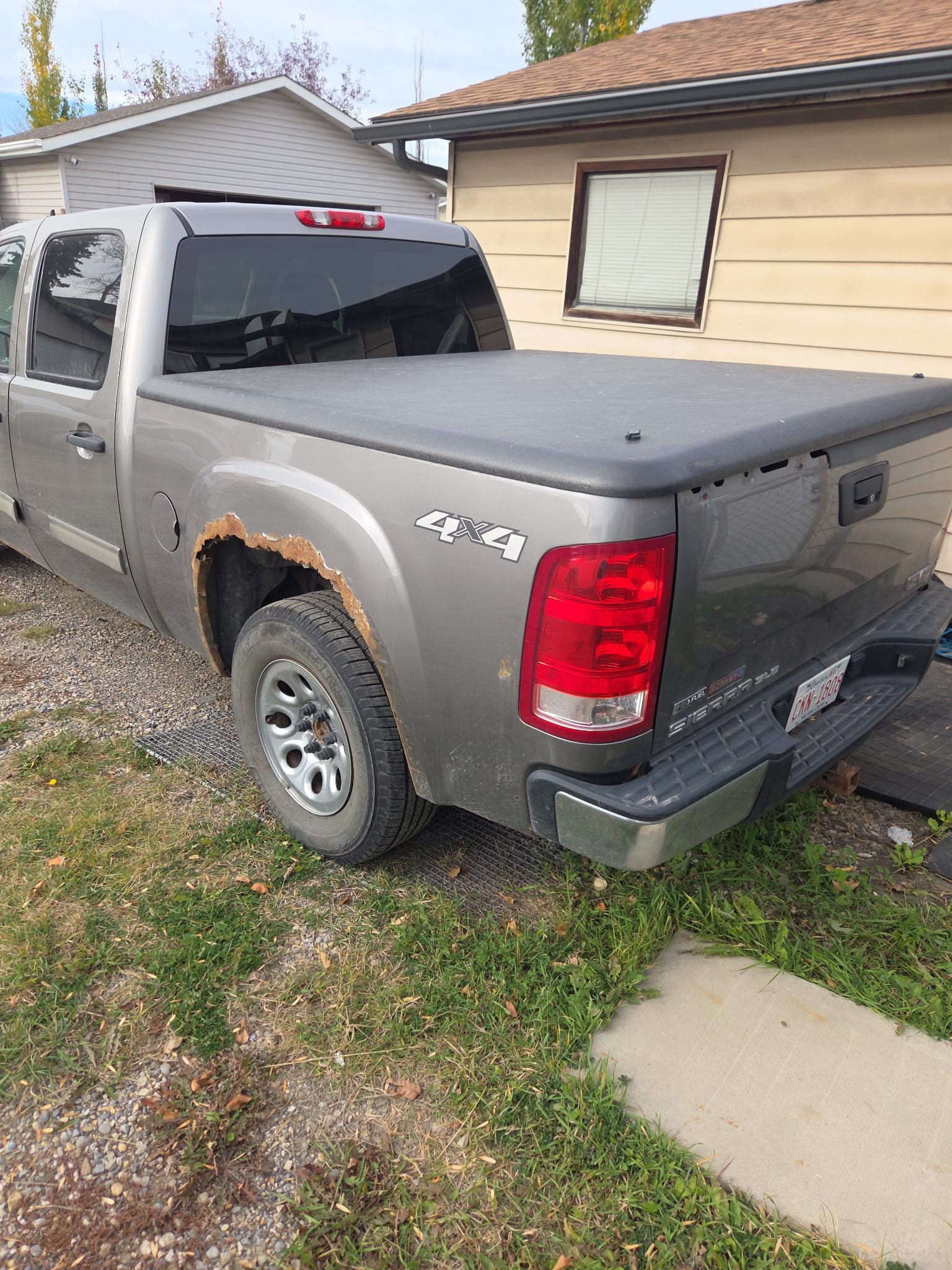 Rusty pickup truck accepted for junk car removal
